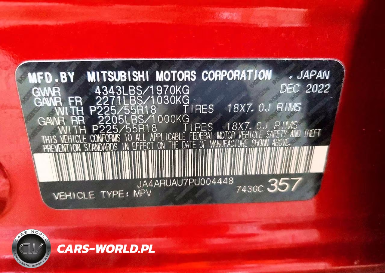 2023 Mitsubishi Outlander Sport S VIN:JA4ARUAU7PU004448 - 13