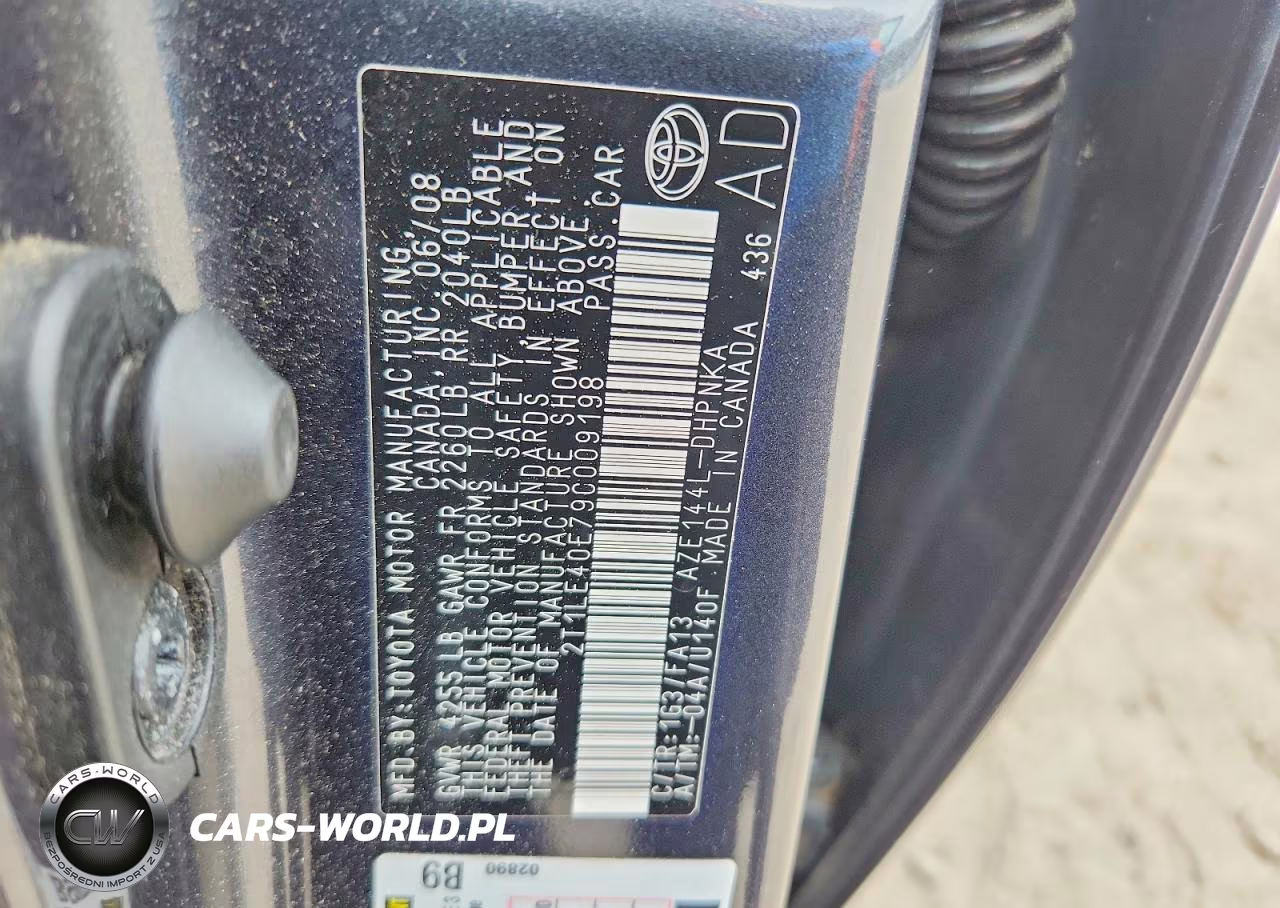 2009 Toyota Corolla Matrix S VIN:2T1LE40E79C009198 - 12