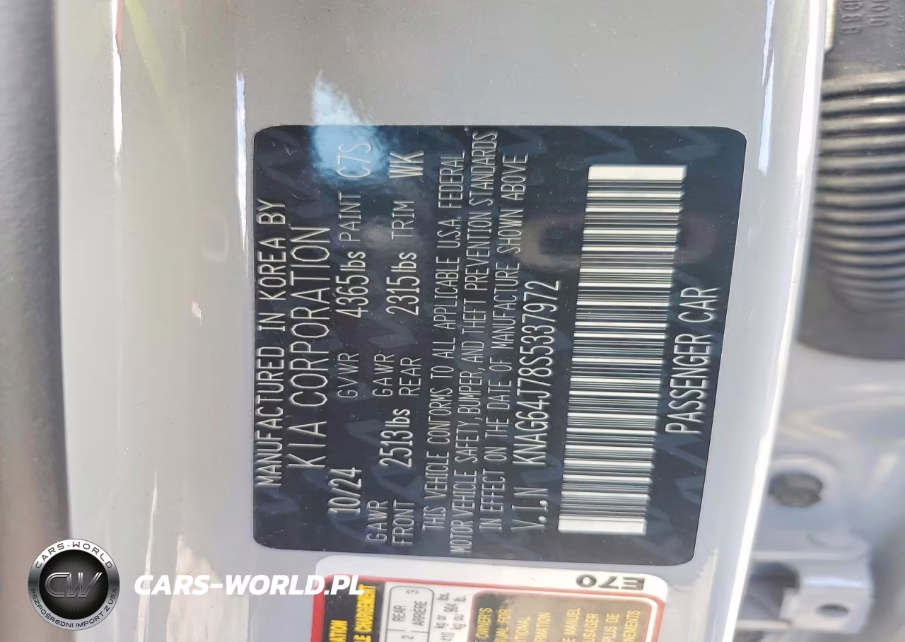 2025 Kia K5 Gt Line VIN:KNAG64J78S5337972 - 12