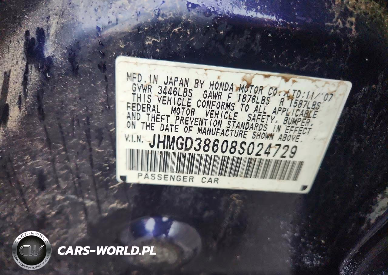 2008 Honda Fit Sport VIN:JHMGD38608S024729 - 13