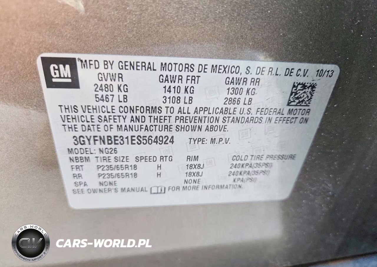 2014 Cadillac Srx Luxury Collection VIN:3GYFNBE31ES564924 - 13