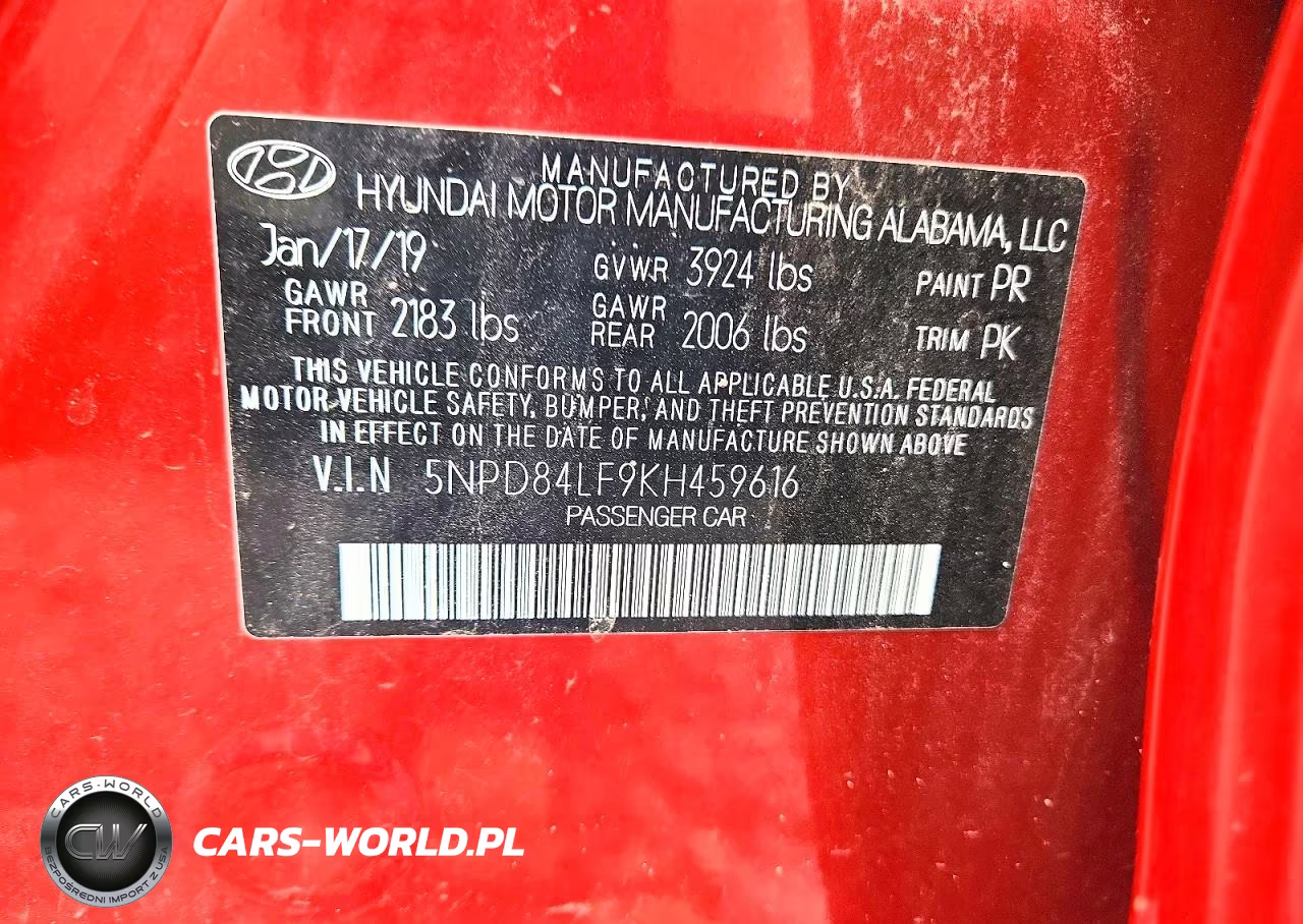 2019 Hyundai Elantra Sel VIN:5NPD84LF9KH459616 - 13