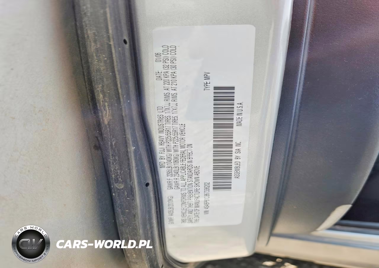 2006 Subaru Legacy Outback 2.5I VIN:4S4BP61C867336202 - 12