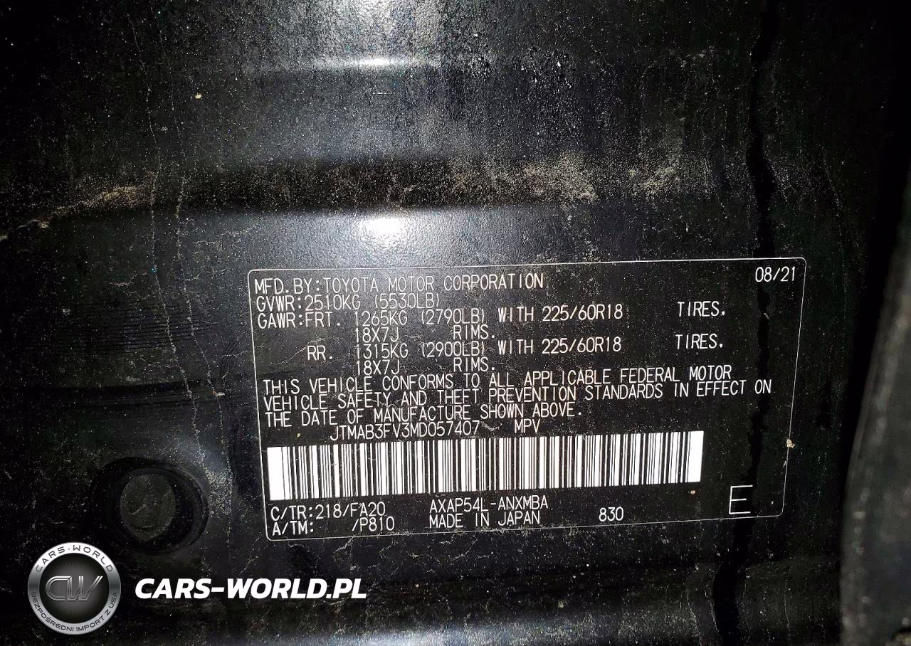2021 Toyota Rav4 Prime Se VIN:JTMAB3FV3MD057407 - 14
