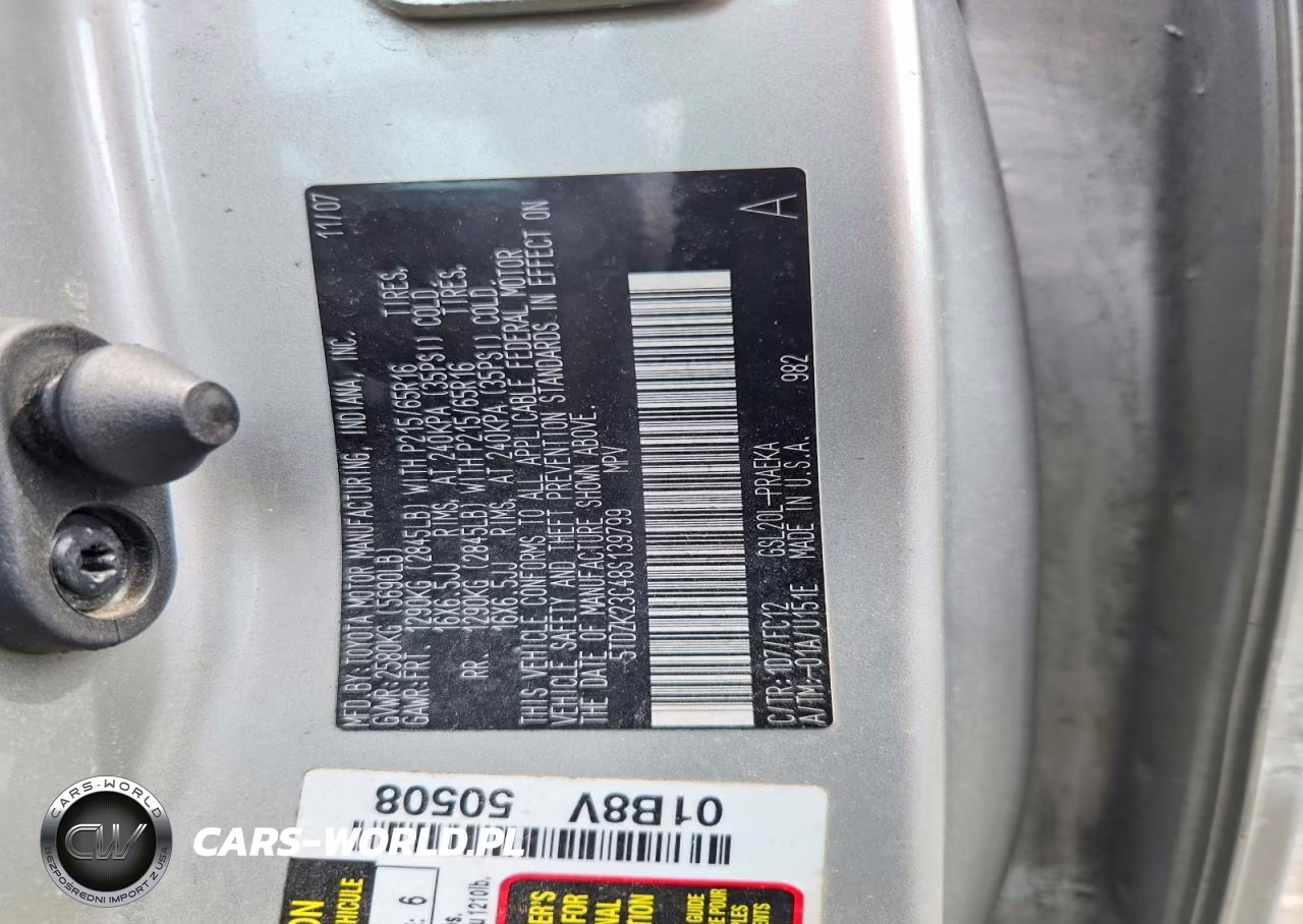 2008 Toyota Sienna Le 8-Passenger VIN:5TDZK23C48S139799 - 13