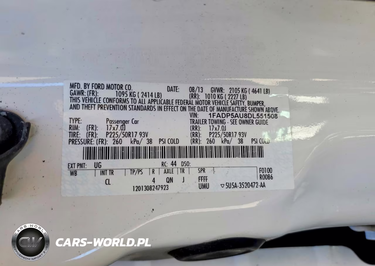 2013 Ford C-Max Se VIN:1FADP5AU8DL551508 - 13