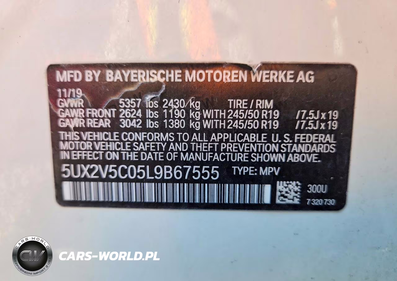 2020 BMW X4 xDrivem40I VIN:5UX2V5C05L9B67555 - 13