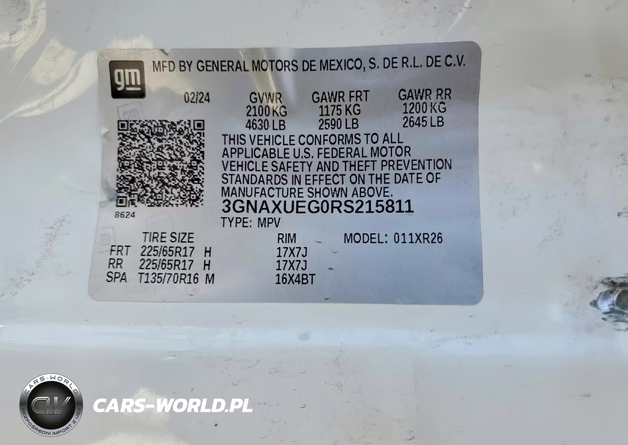 2024 Chevrolet Equinox Lt VIN:3GNAXUEG0RS215811 - 13