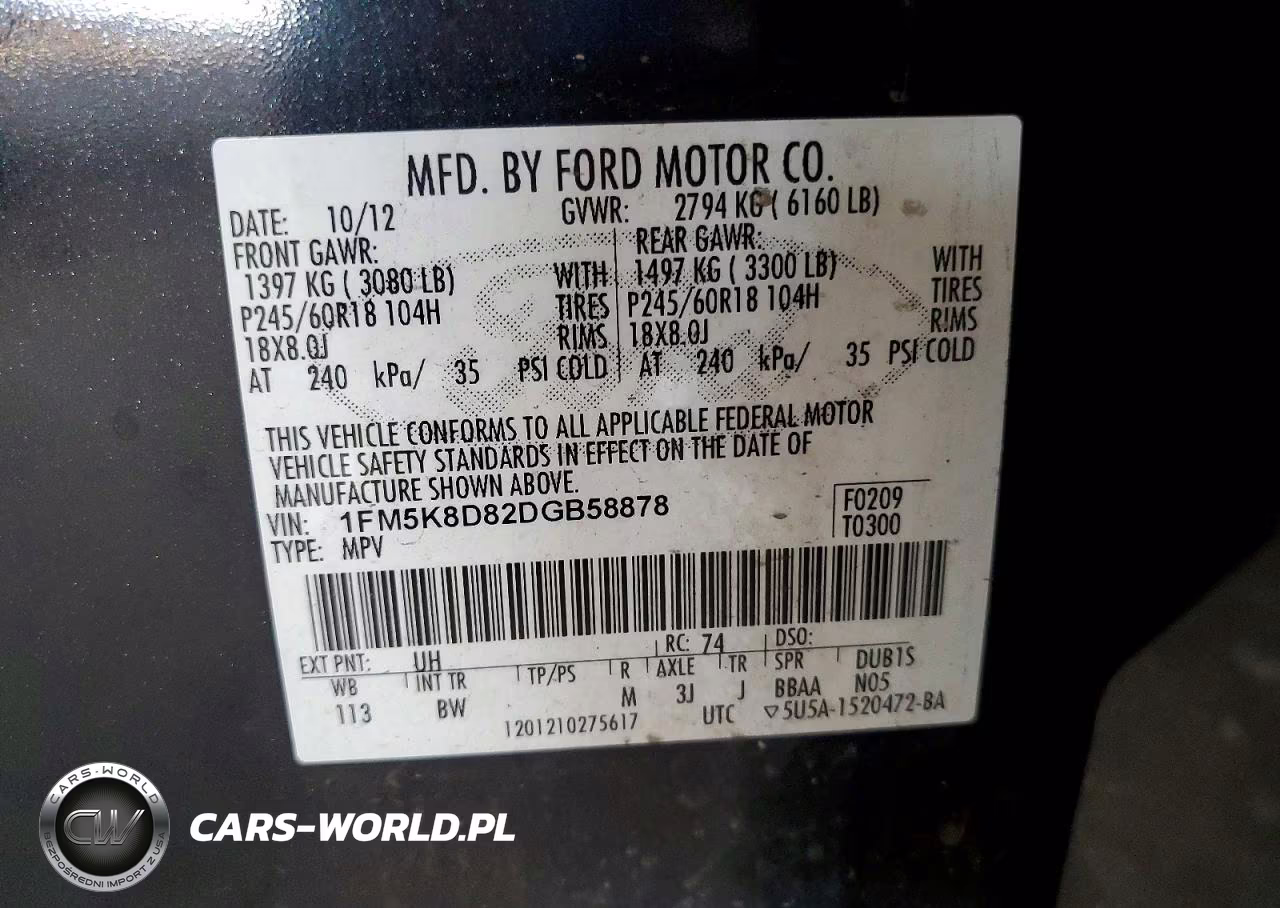 2013 Ford Explorer Xlt VIN:1FM5K8D82DGB58878 - 13