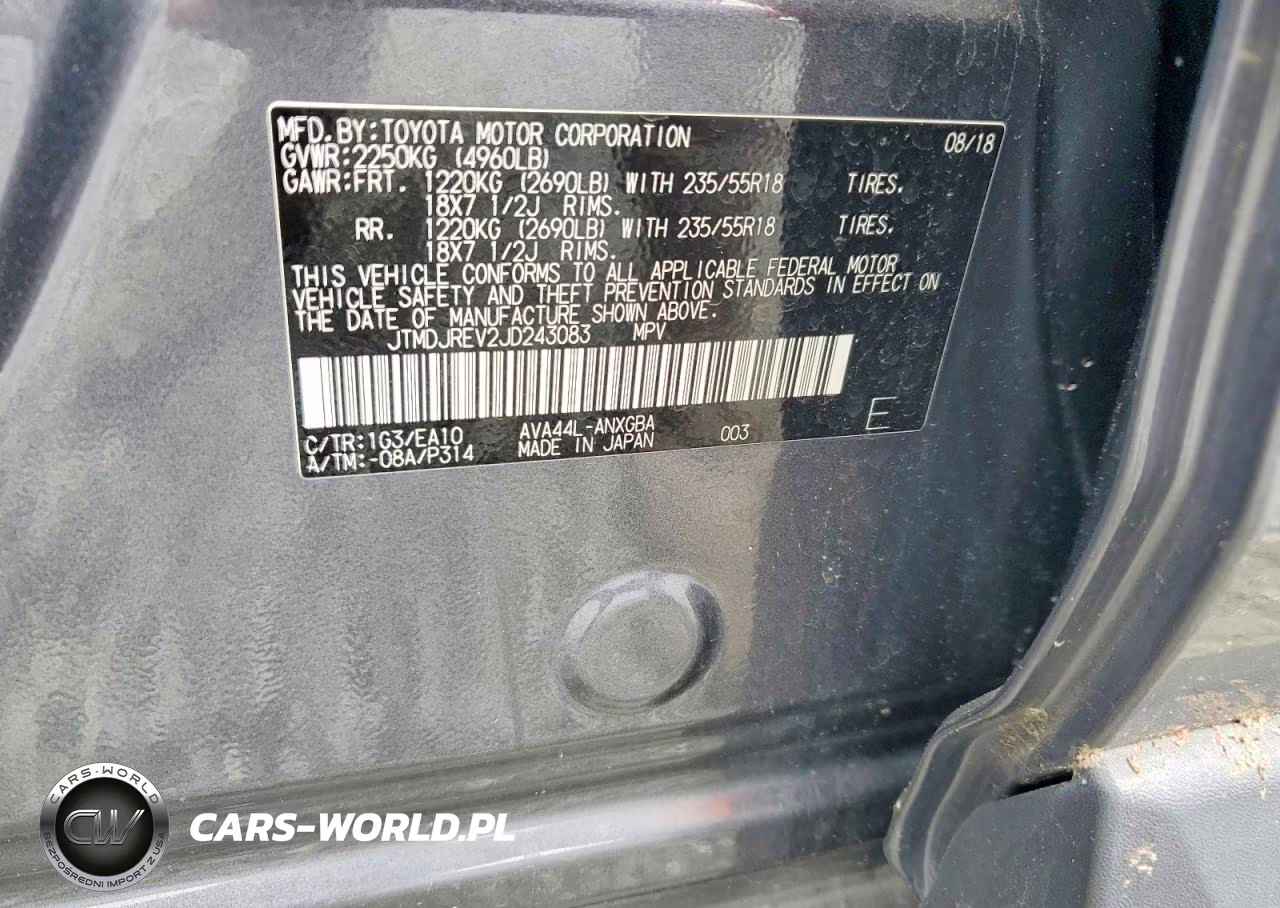 2018 Toyota Rav4 Hv Limited VIN:JTMDJREV2JD243083 - 13