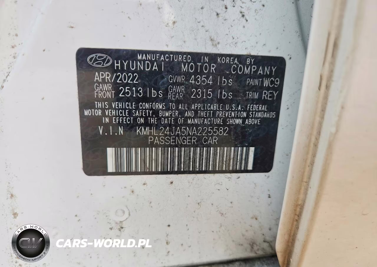 2022 Hyundai Sonata Se VIN:KMHL24JA5NA225582 - 12