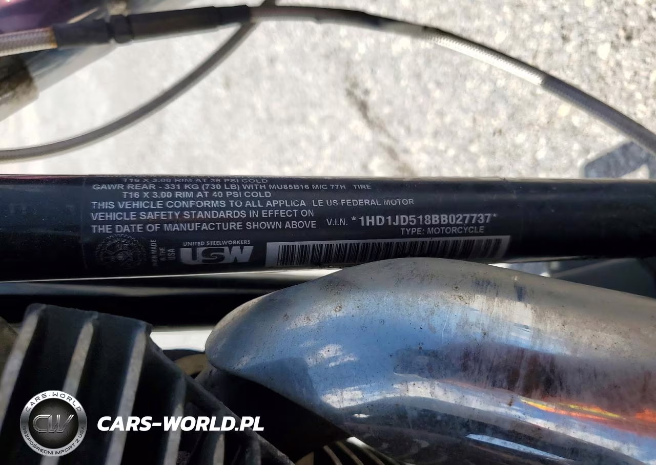 2011 Harley-Davidson Flstn VIN:1HD1JD518BB027737 - 8