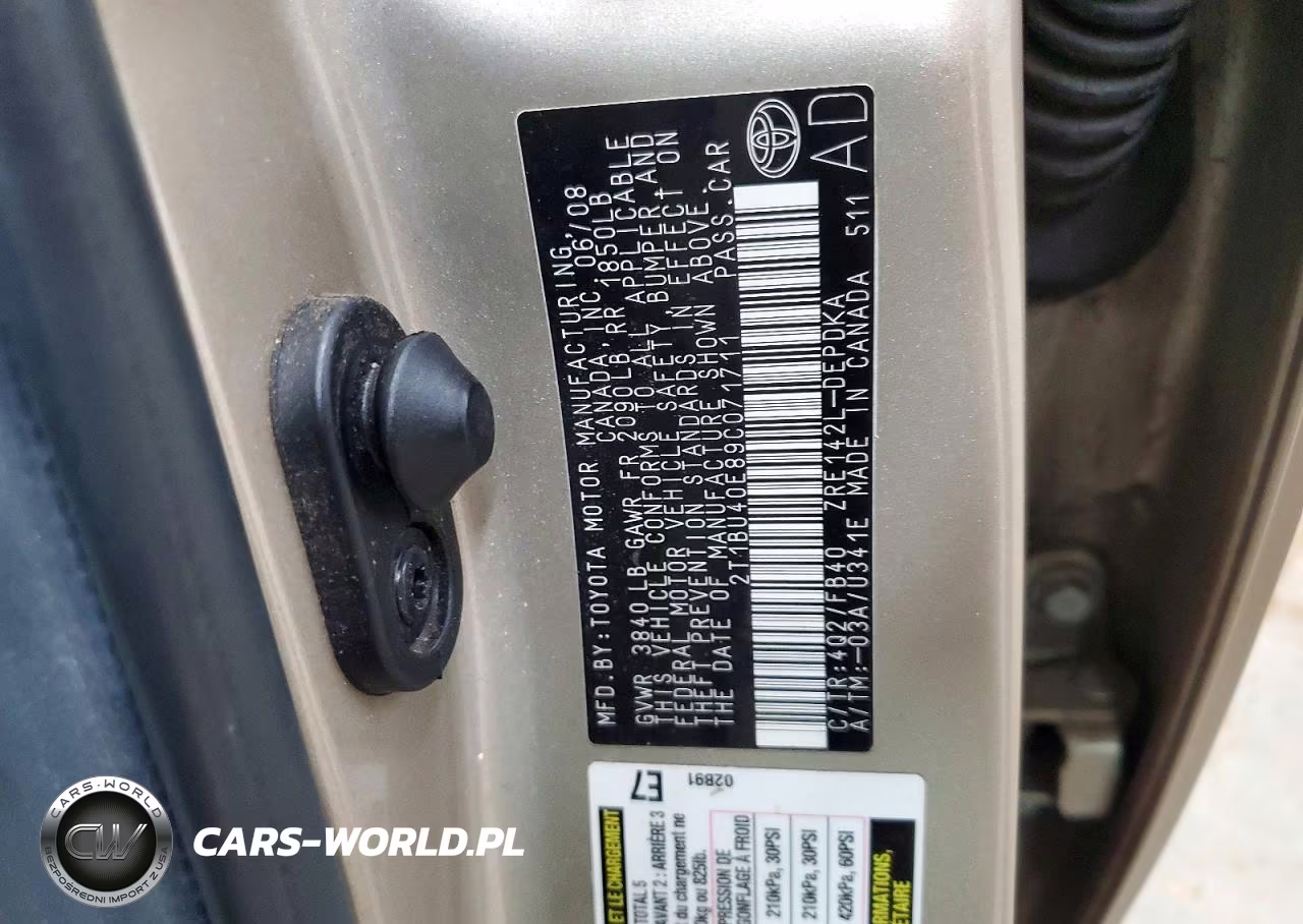 2009 Toyota Corolla Le VIN:2T1BU40E89C071711 - 12