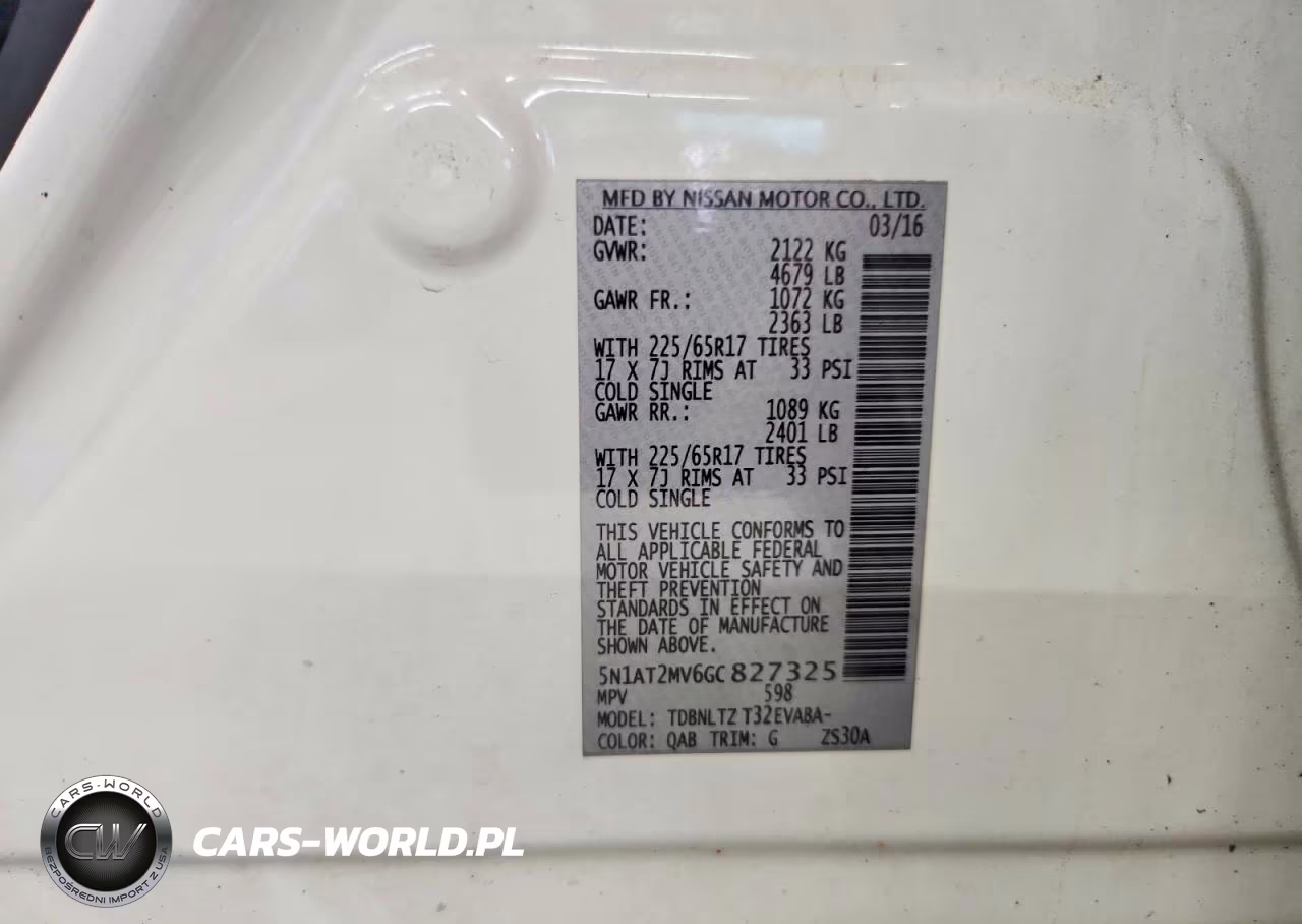 2016 Nissan Rogue Sv VIN:5N1AT2MV6GC827325 - 13