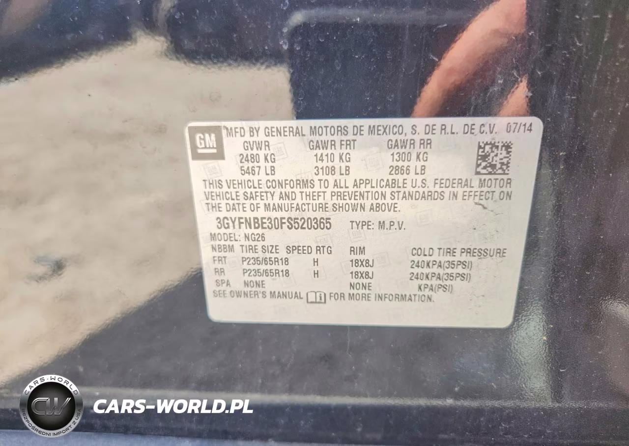 2015 Cadillac Srx VIN:3GYFNBE30FS520365 - 13