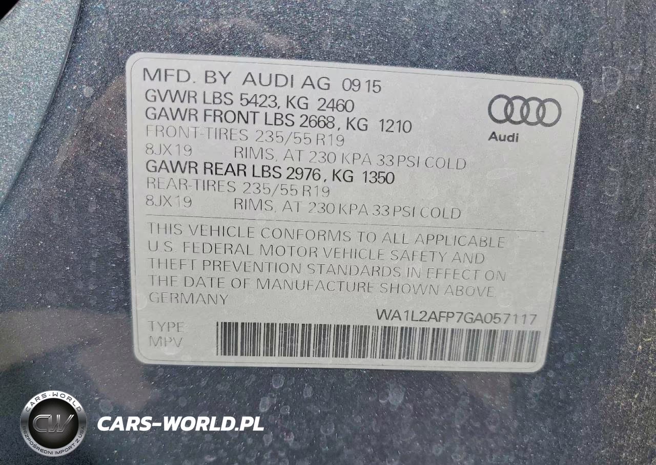 2016 Audi Q5 Premium Plus VIN:WA1L2AFP7GA057117 - 13