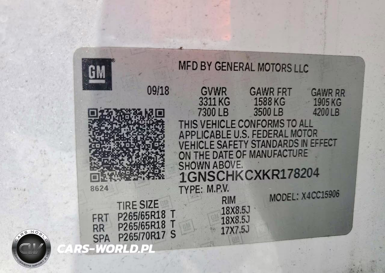 2019 Chevrolet Suburban C1500 Lt VIN:1GNSCHKCXKR178204 - 13