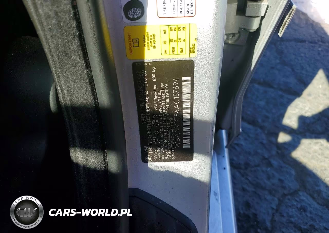 2010 BMW 528 Xi VIN:WBANV1C56AC157694 - 12