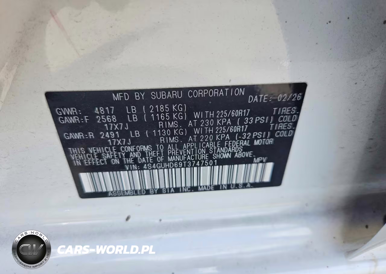 2026 Subaru Crosstrek Premium VIN:4S4GUHD69T3747501 - 13
