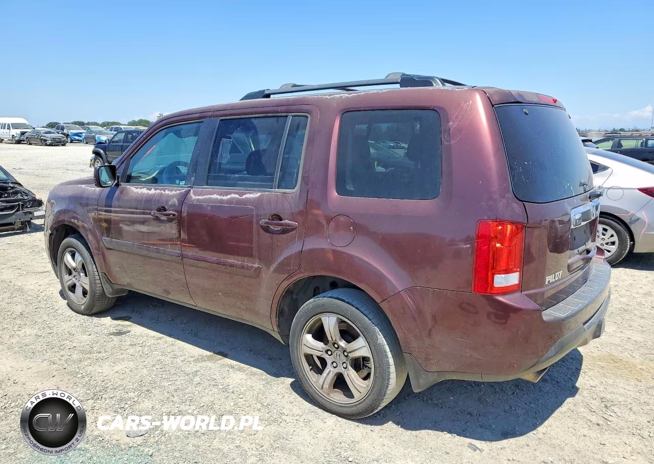 2012 Honda Pilot Exl VIN:5FNYF3H51CB021982 - 2