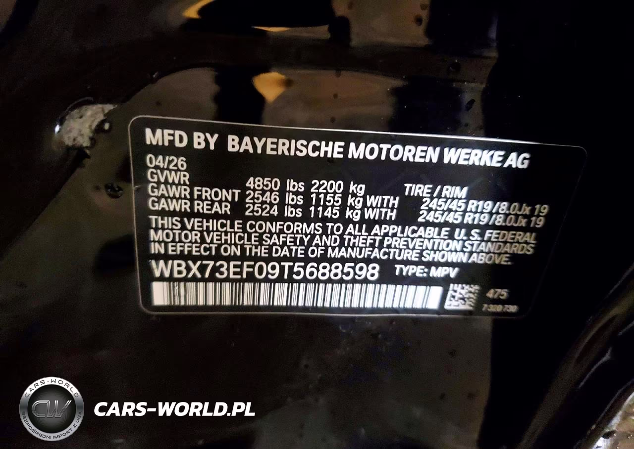 2026 BMW X1 xDrive28I VIN:WBX73EF09T5688598 - 13
