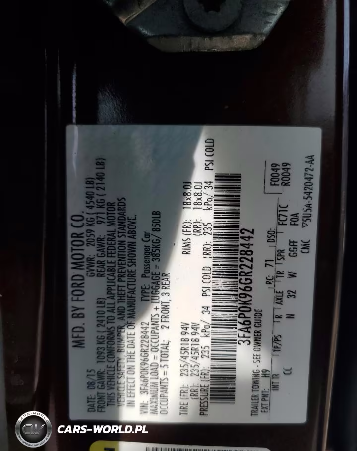 2016 Ford Fusion Titanium VIN:3FA6P0K96GR228442 - 12