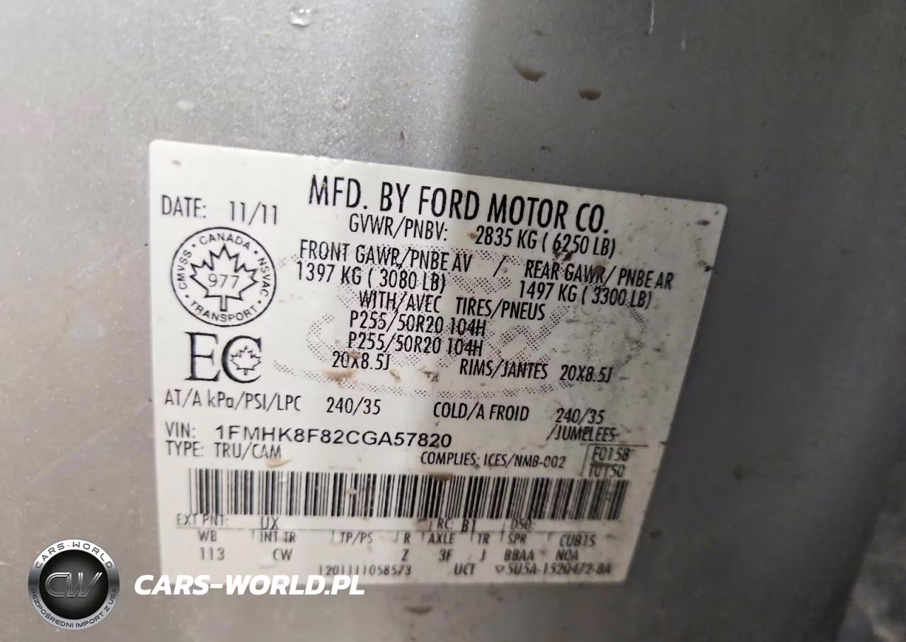 2012 Ford Explorer Limited VIN:1FMHK8F82CGA57820 - 14