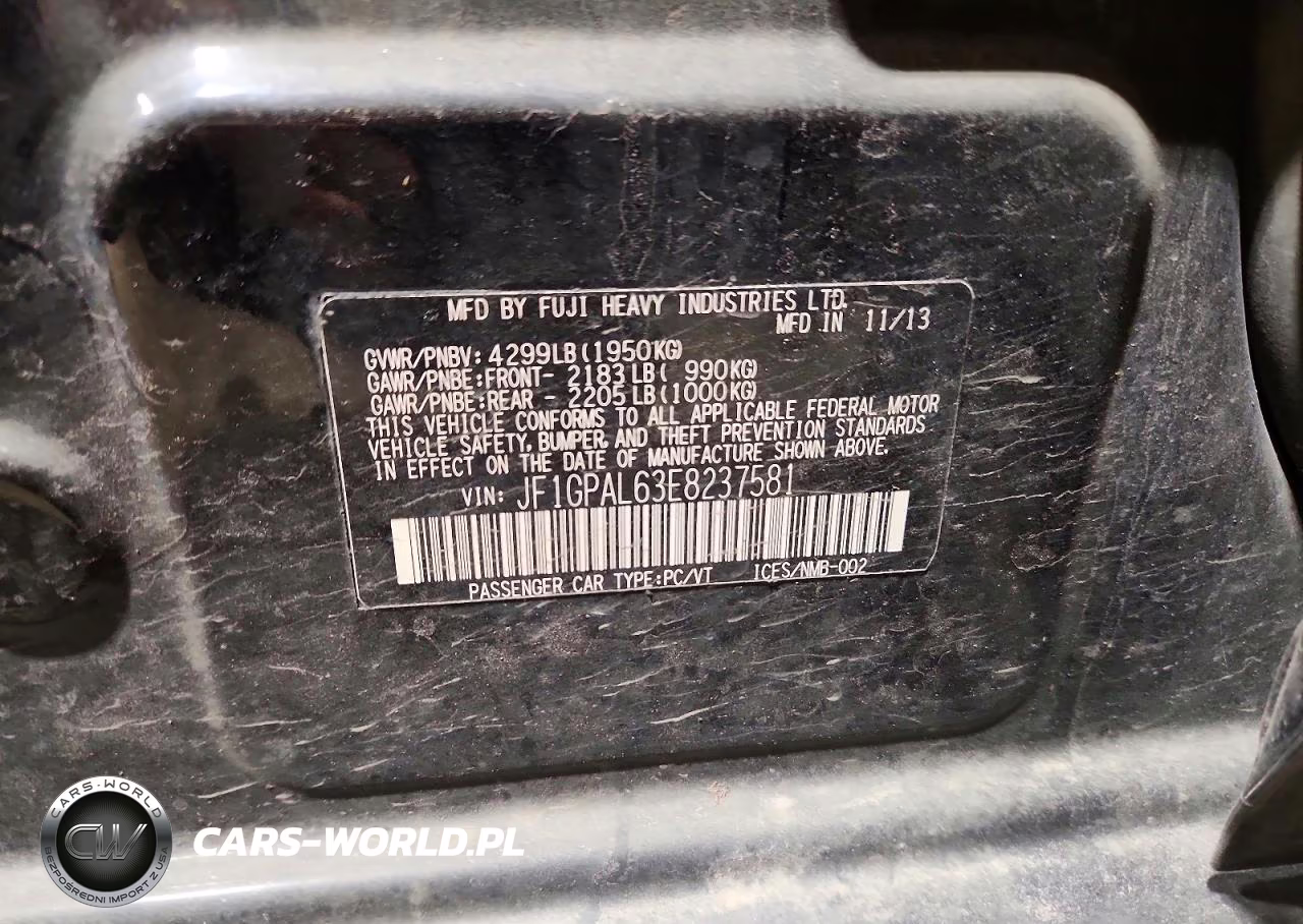 2014 Subaru Impreza Sport Premium VIN:JF1GPAL63E8237581 - 12
