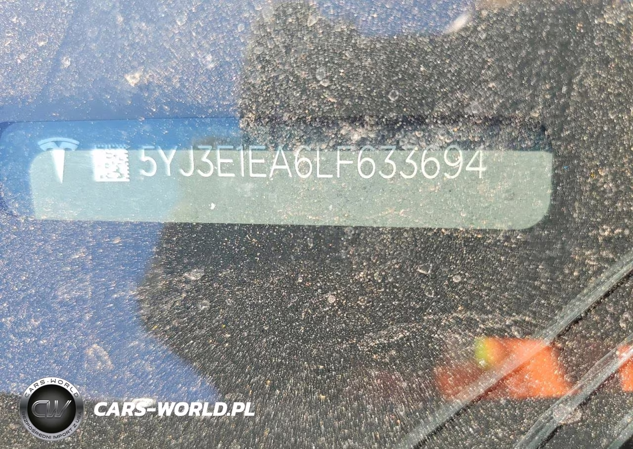 2020 Tesla Model 3 VIN:5YJ3E1EA6LF633694 - 12
