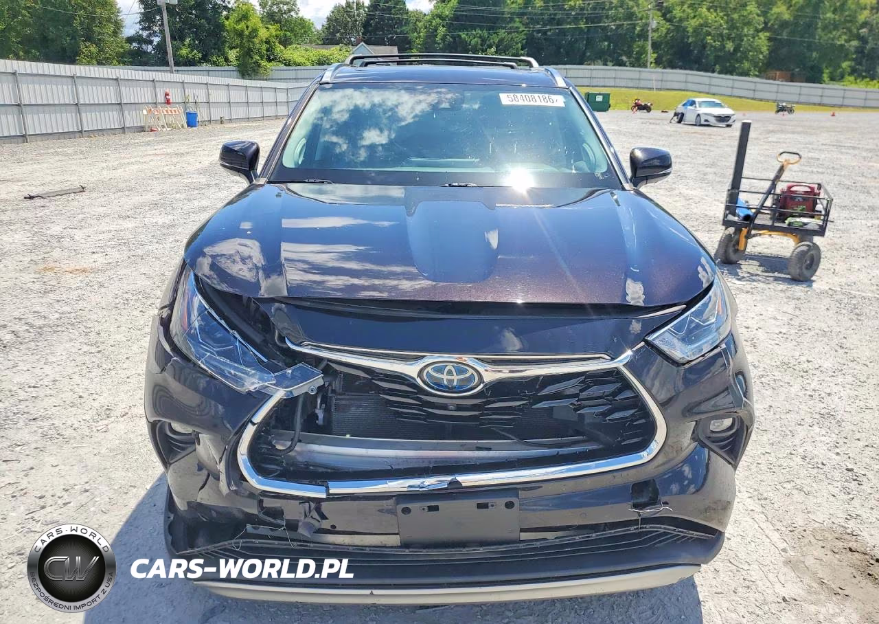 2020 Toyota Highlander Hybrid Platinum VIN:5TDEBRCH6LS012726 - 5