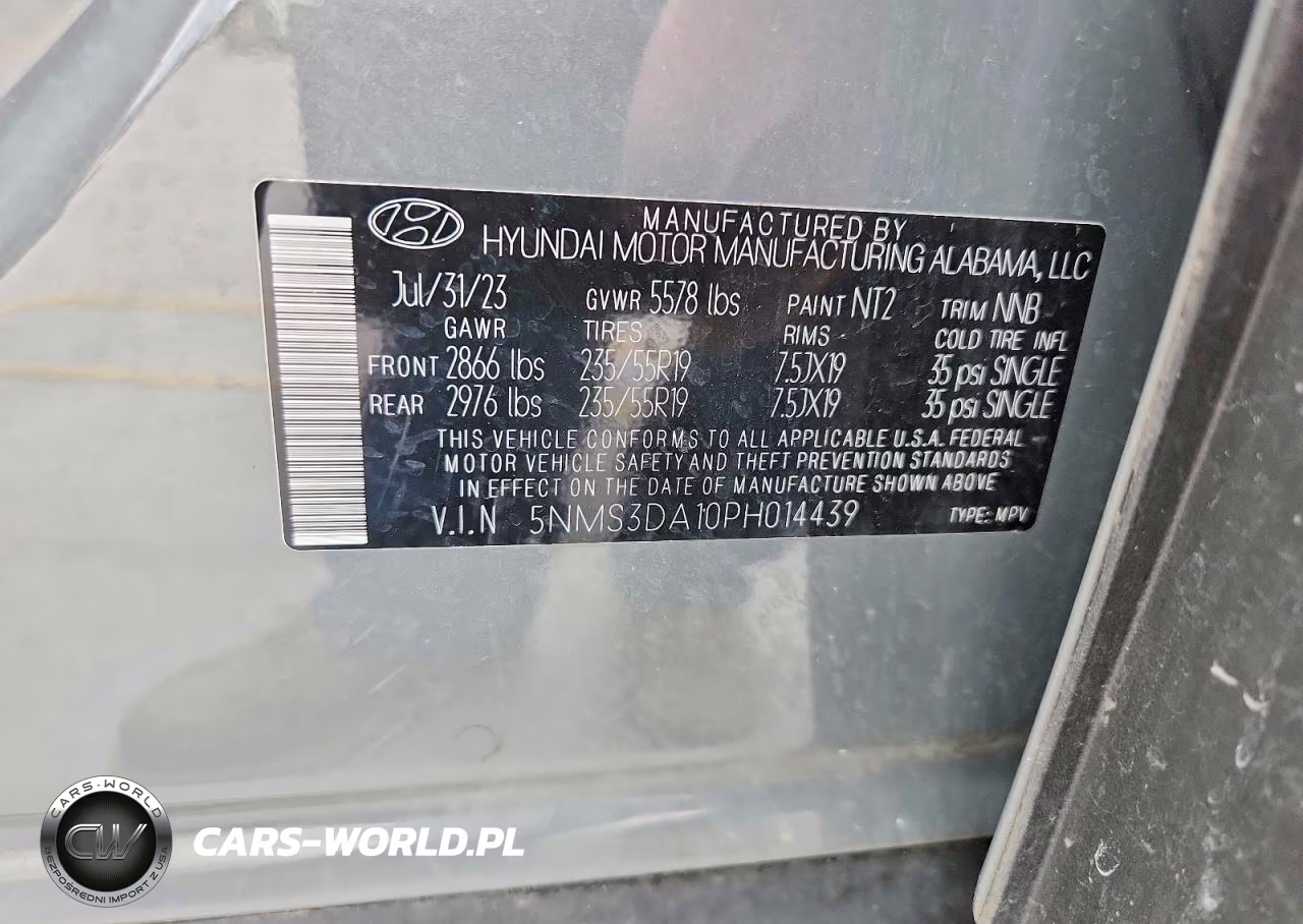 2023 Hyundai Santa Fe Sel Premium VIN:5NMS3DA10PH014439 - 14