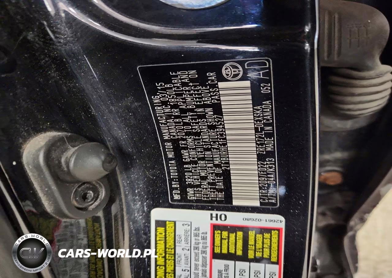 2015 Toyota Corolla S Plus VIN:2T1BURHE1FC394527 - 13