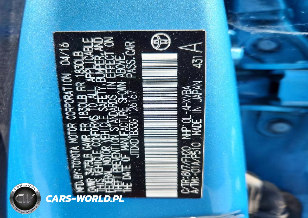 2016 Toyota Prius C One VIN:JTDKDTB33G1126167 - 13
