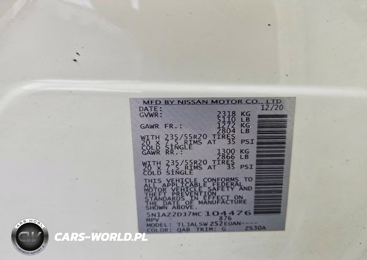 2021 Nissan Murano Platinum VIN:5N1AZ2DJ7MC104476 - 13