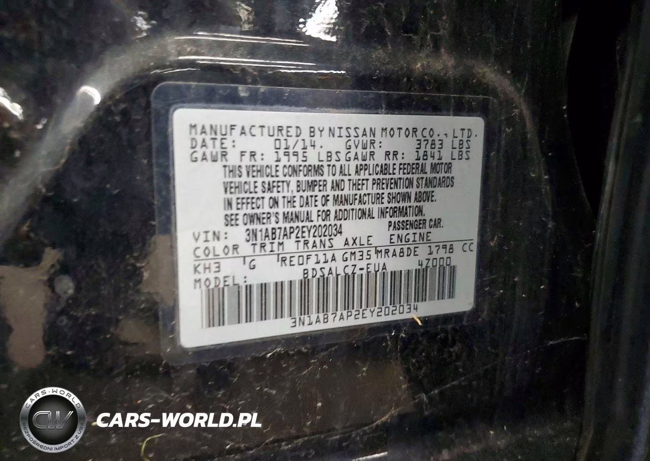2014 Nissan Sentra S VIN:3N1AB7AP2EY202034 - 12