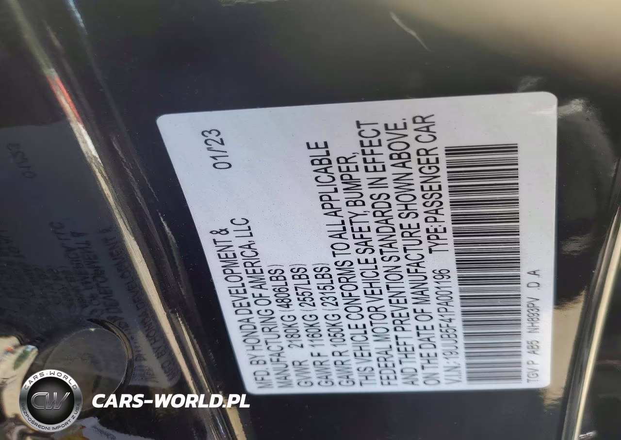 2023 Acura Tlx Technology VIN:19UUB5F41PA001196 - 12