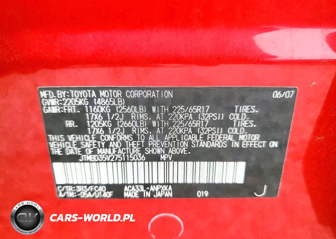 2007 Toyota Rav4 Base VIN:JTMBD35V275115036 - 13