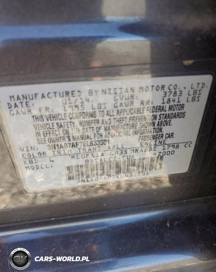2014 Nissan Sentra S VIN:3N1AB7AP7EL633501 - 12