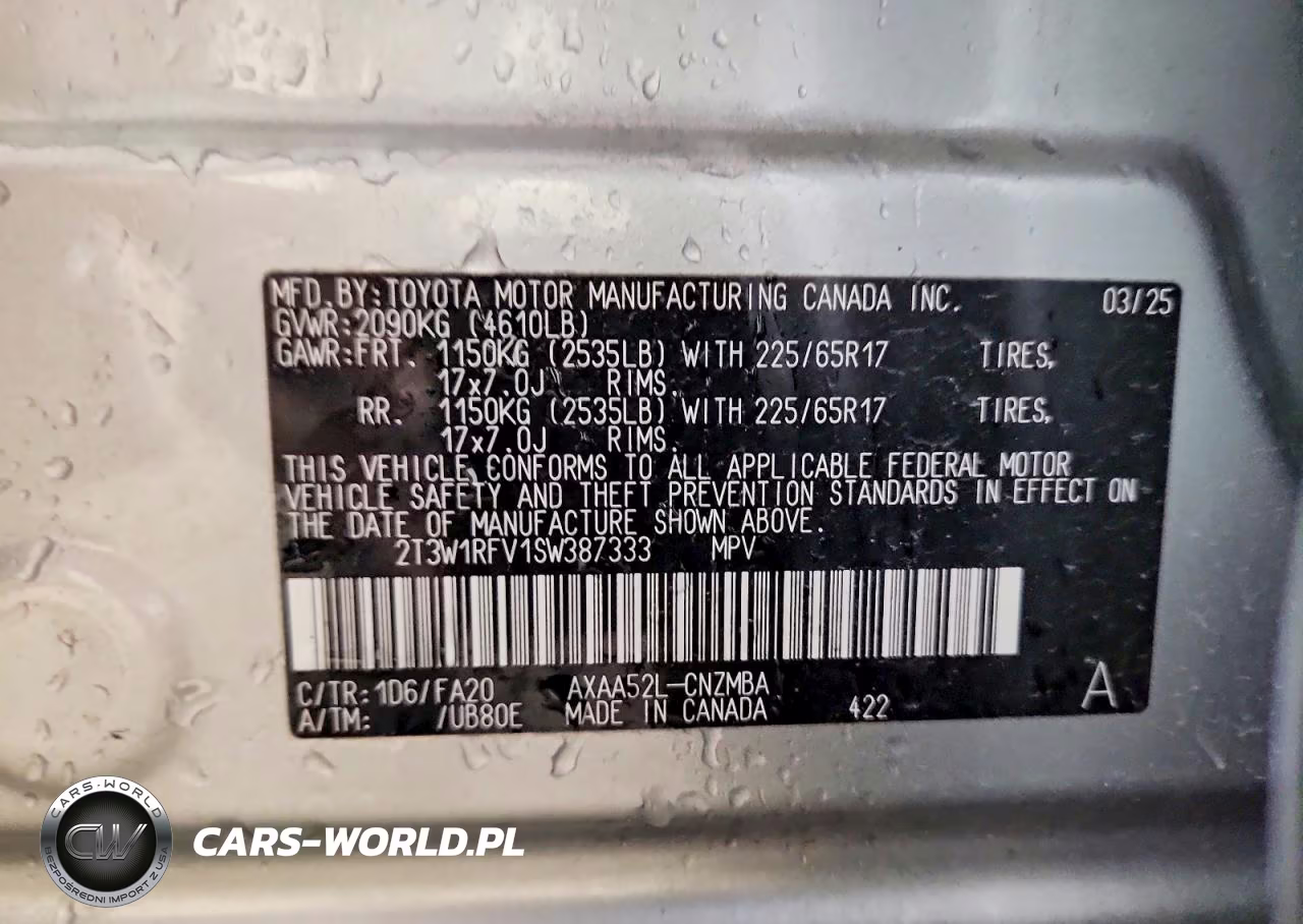 2025 Toyota Rav4 Xle VIN:2T3W1RFV1SW387333 - 13