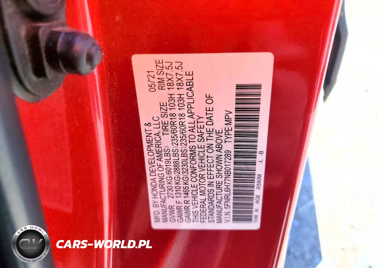 2022 Honda Odyssey Exl VIN:5FNRL6H77NB017289 - 13
