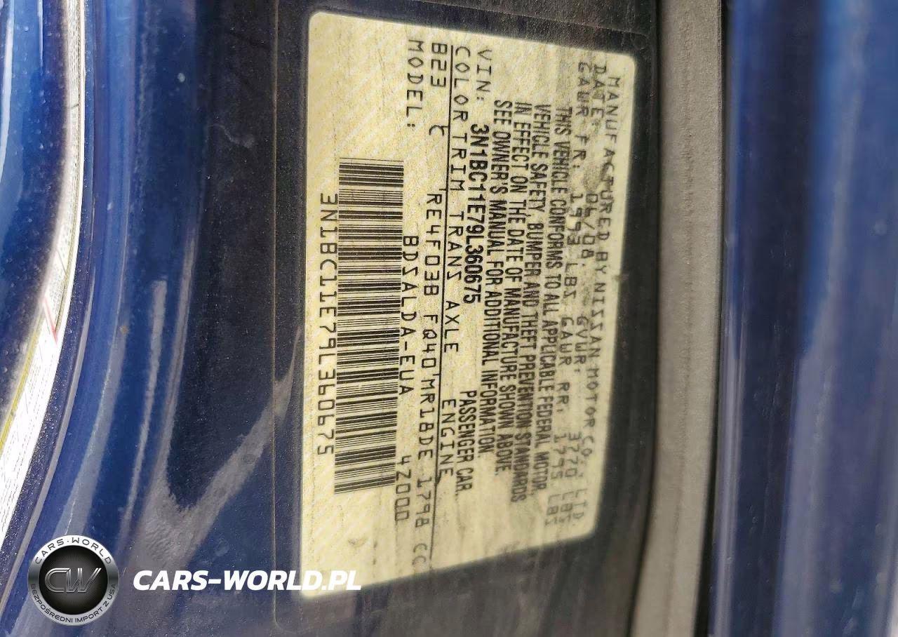 2009 Nissan Versa 1.8 S VIN:3N1BC11E79L360675 - 13