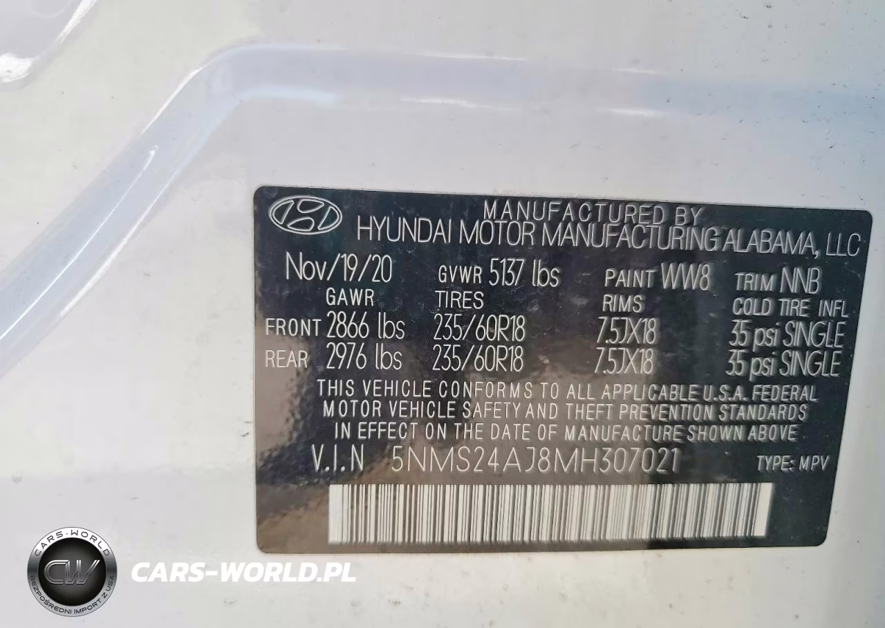 2021 Hyundai Santa Fe Sel VIN:5NMS24AJ8MH307021 - 13