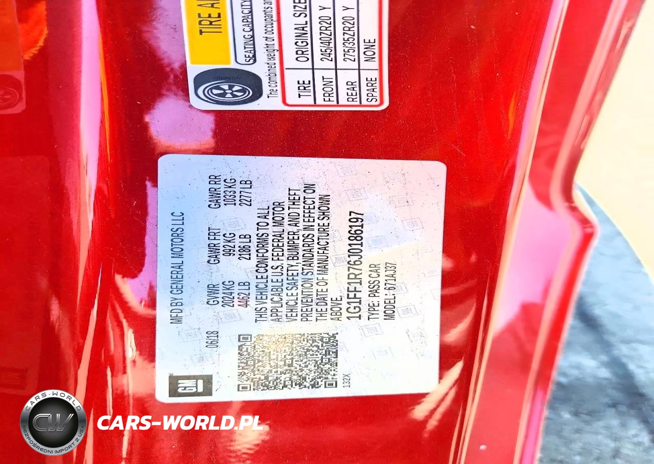 2018 Chevrolet Camaro Ss VIN:1G1FF1R76J0186197 - 12