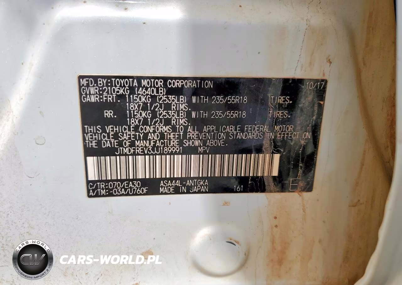2018 Toyota Rav4 Limited VIN:JTMDFREV3JJ189991 - 13