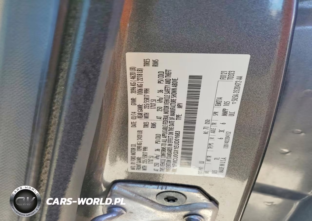 2014 Ford Escape Se VIN:1FMCU0GX1EUD01683 - 13