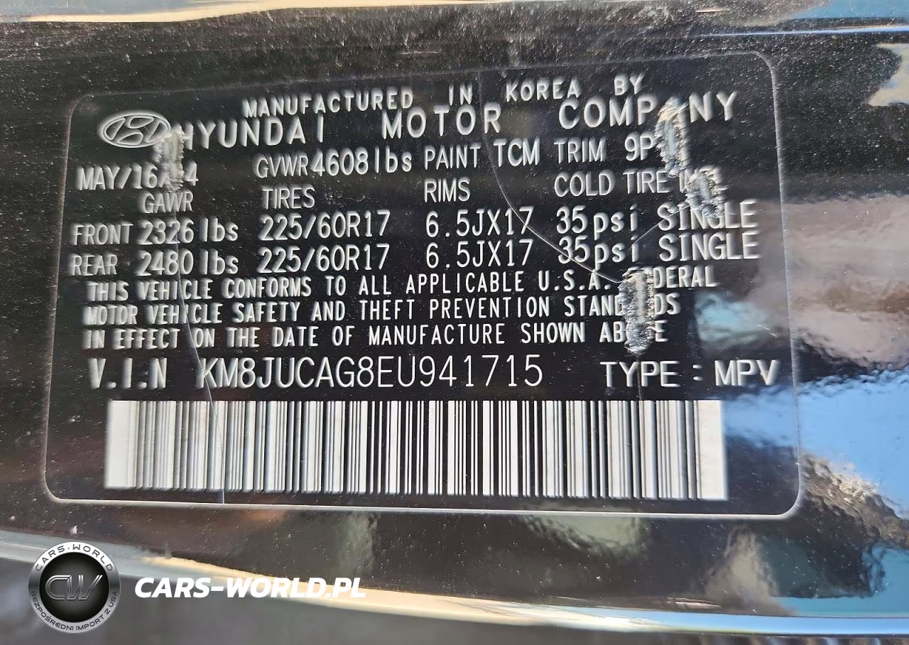 2014 Hyundai Tucson The Walking Dead Edition VIN:KM8JUCAG8EU941715 - 13