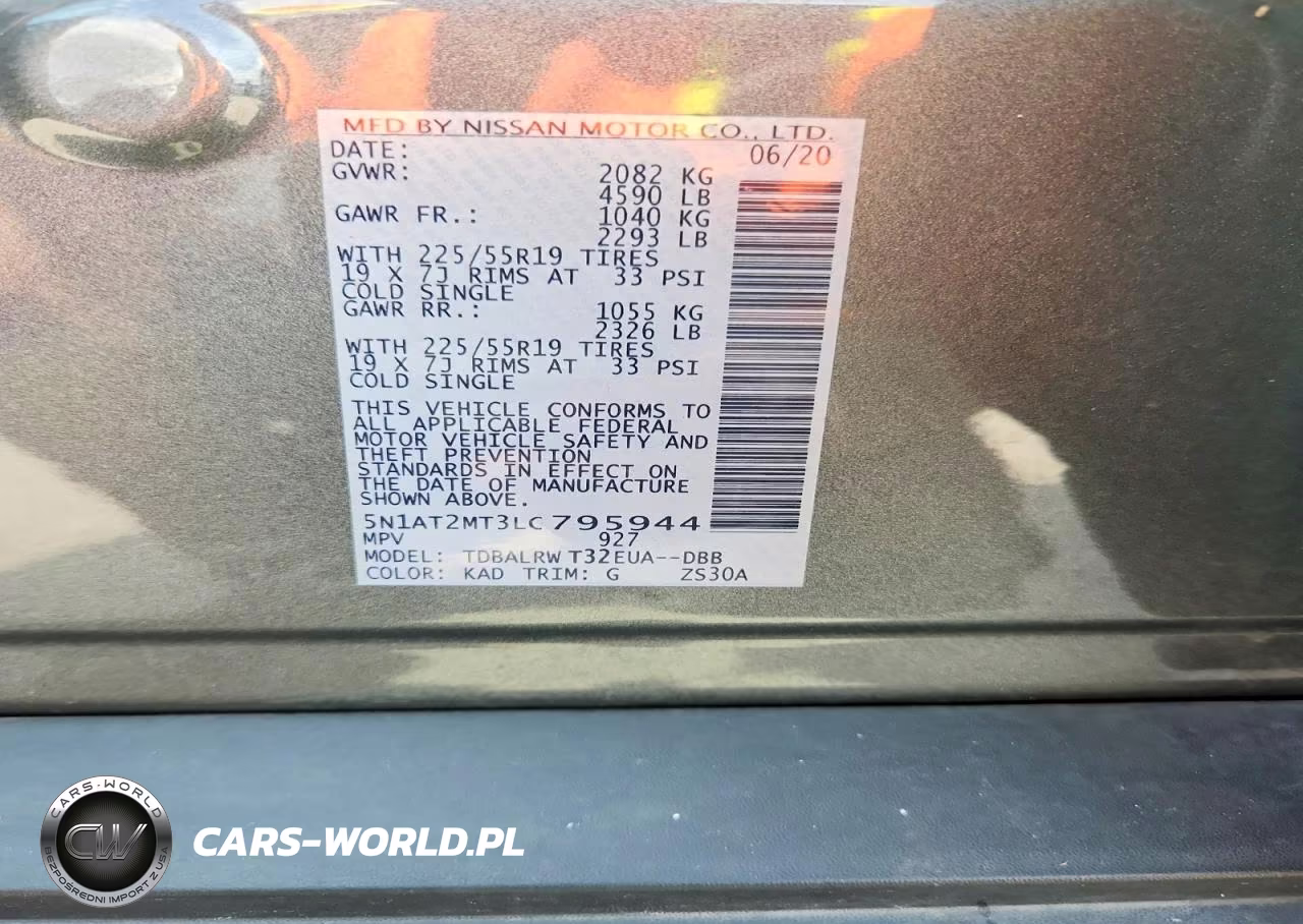 2020 Nissan Rogue Sl VIN:5N1AT2MT3LC795944 - 14