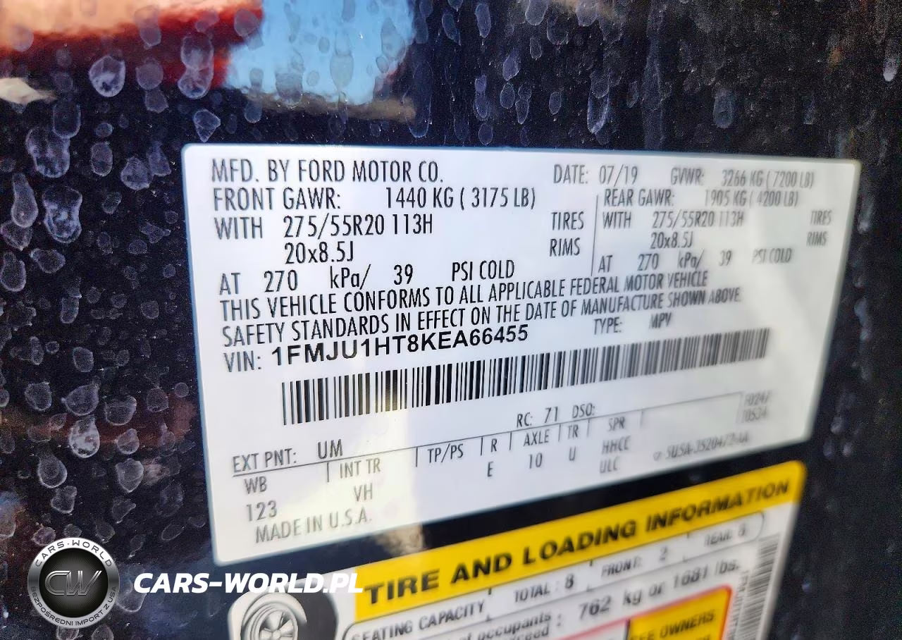 2019 Ford Expedition Xlt VIN:1FMJU1HT8KEA66455 - 13