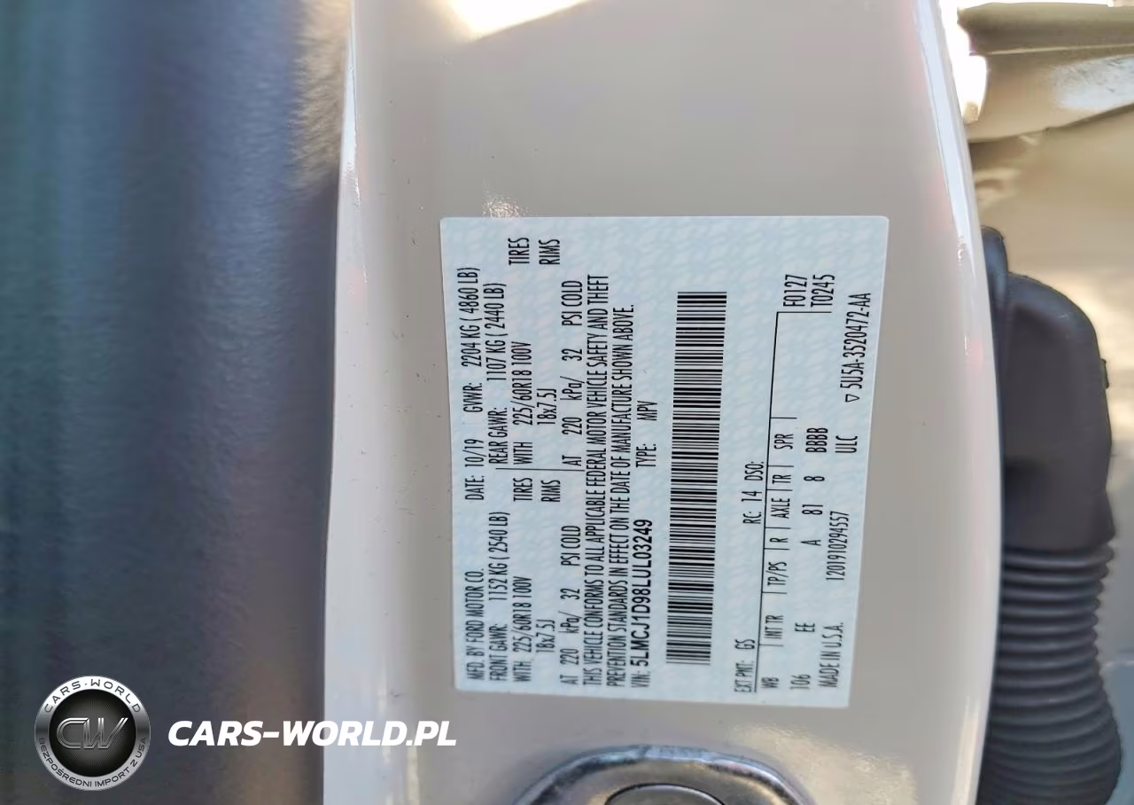 2020 Lincoln Corsair VIN:5LMCJ1D98LUL03249 - 13