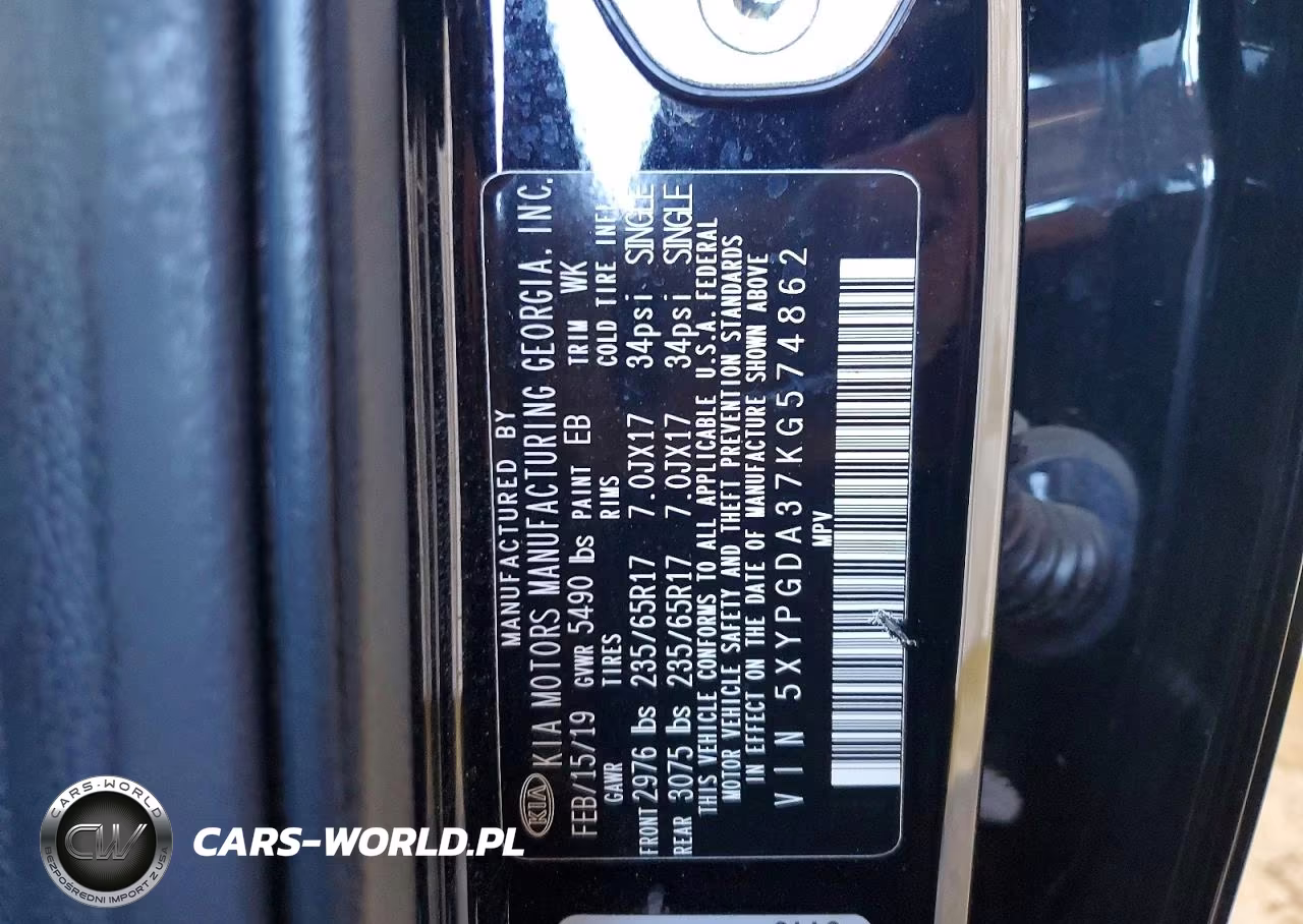 2019 Kia Sorento Lx VIN:5XYPGDA37KG574862 - 13
